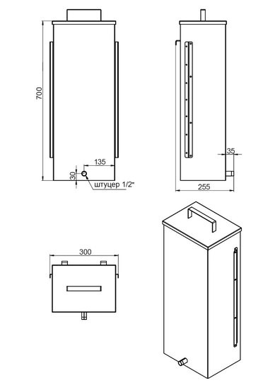 Печь для бани ASTON 20 "АКВА" - 4