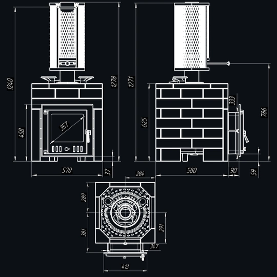 Комплект Искандер 18 (М) Оптима 680/40 Талькохлорит - 5