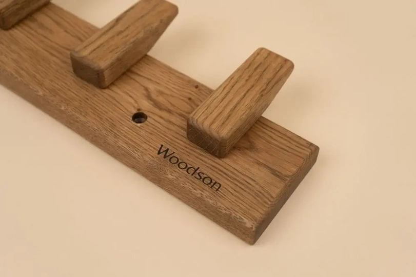 Вешалка Woodson D5, 5 креплений, дуб - 4