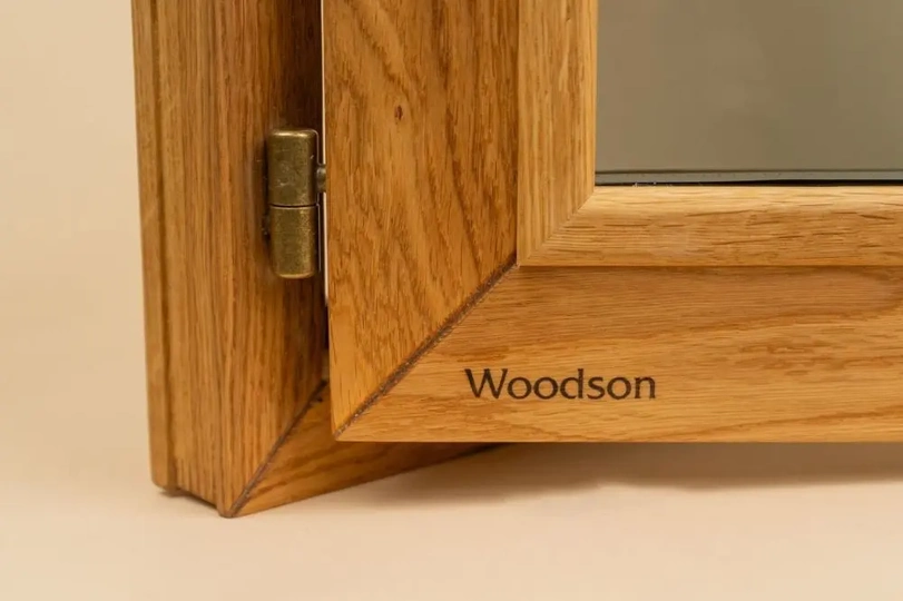 Окно Woodson PRO 50*40, стекло GREY дуб, правое - 6