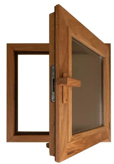 Окно Woodson PRO 50*50, стекло GREY дуб, правое - 1