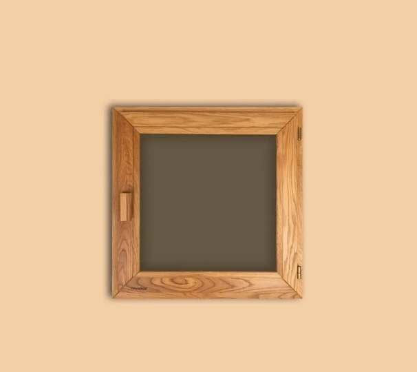 Окно Woodson PRO 60*60, стекло GREY дуб, правое - 2