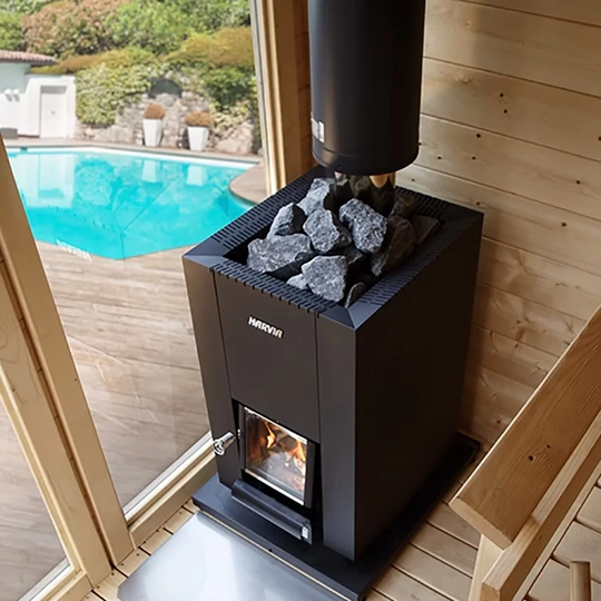Дровяная печь для бани Harvia 16 Black - 4