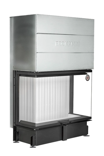Каминная топка Экокамин ДЕЛЬТА 1200х800х450 P три стекла подовая - 2