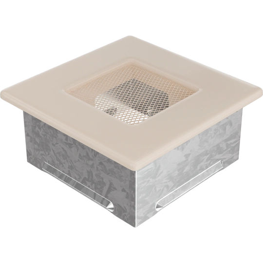 Решетка вентиляционная Кремовая 11x11 Kratki - 2