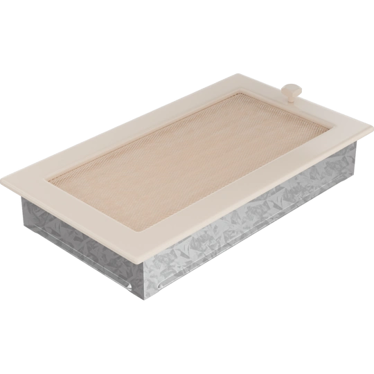 Решетка вентиляционная Кремовая 17x30 с жалюзи Kratki - 2