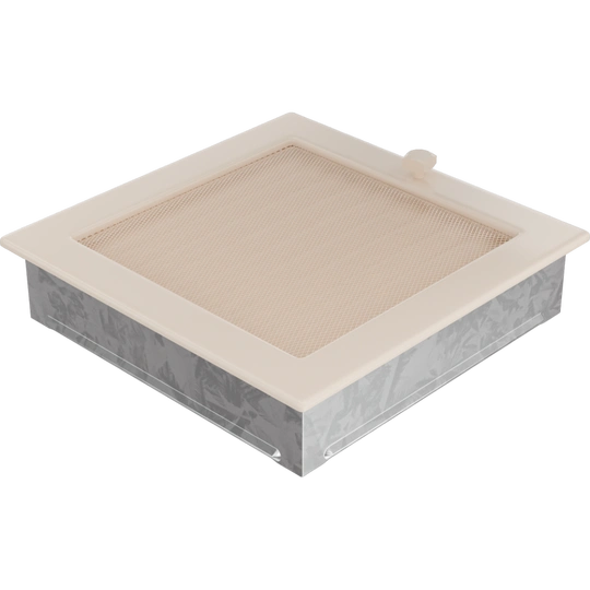 Решетка вентиляционная Кремовая 22x22 с жалюзи Kratki - 3