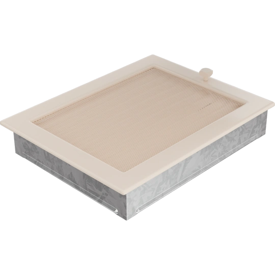 Решетка вентиляционная Кремовая 22x30 с жалюзи Kratki - 2