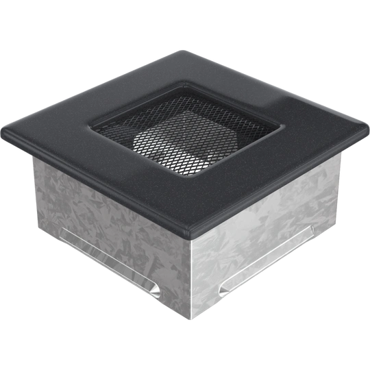 Решетка вентиляционная Графитовая 11x11 Kratki - 3