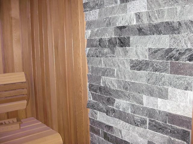 Плитка декоративная из талькохлорита под рваный камень 200х50х20мм - 3