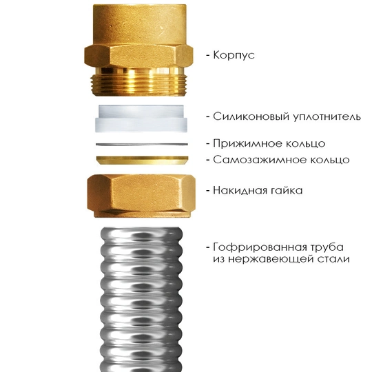 Муфта латунная IWS (F) 20 х 3/4" EF внутренняя резьба - 2