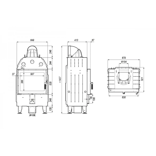 Каминная топка Defro Home Intra SM - 2