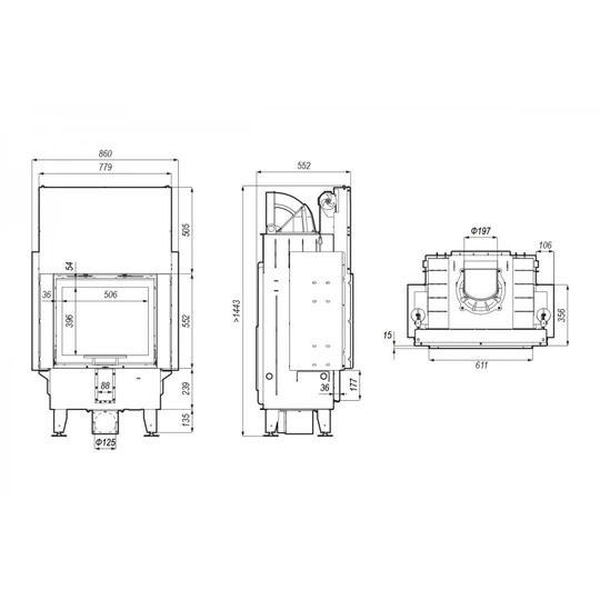 Каминная топка Defro Home Intra SM G - 2
