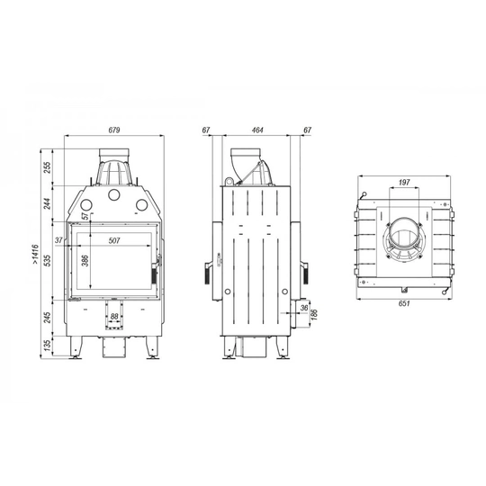 Каминная топка Defro Home Intra SM T - 1