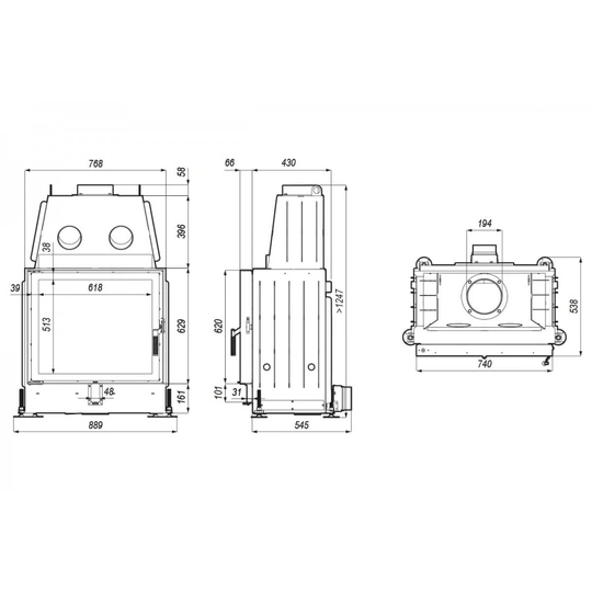 Каминная топка Defro Home Portal ME - 1