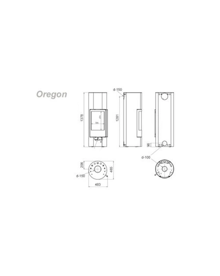 Печь-камин Oregon - 1