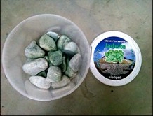 Камни для бани Жадеит шлифованный мелкий (ведро, 5кг) - 1