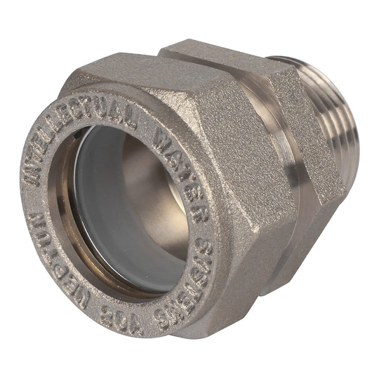 Муфта латунная IWS (M) 15 х 1/2" EF наружная резьба - 3