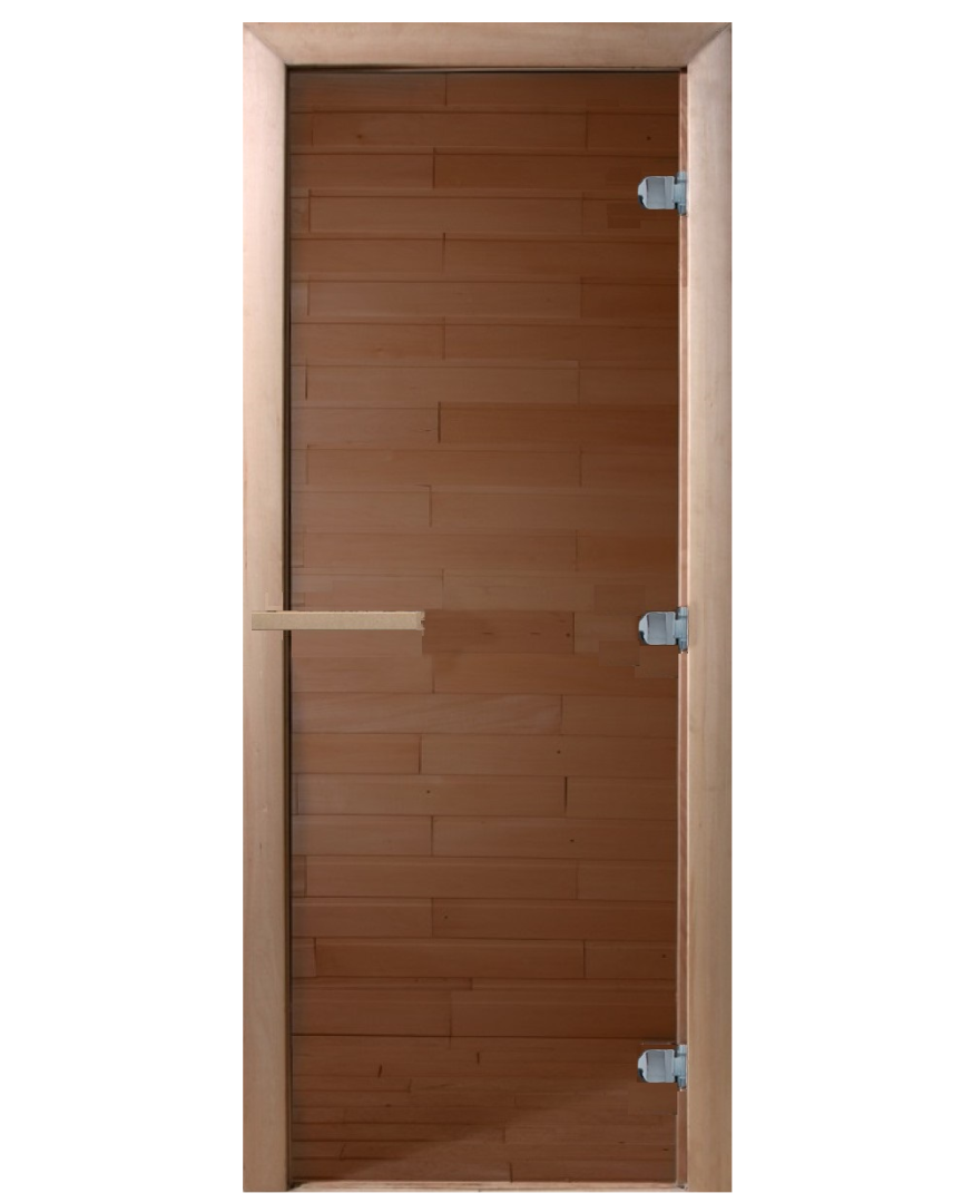 Стеклянная дверь для бани Doorwood 2000*700 (бронза, 8мм) - 0min