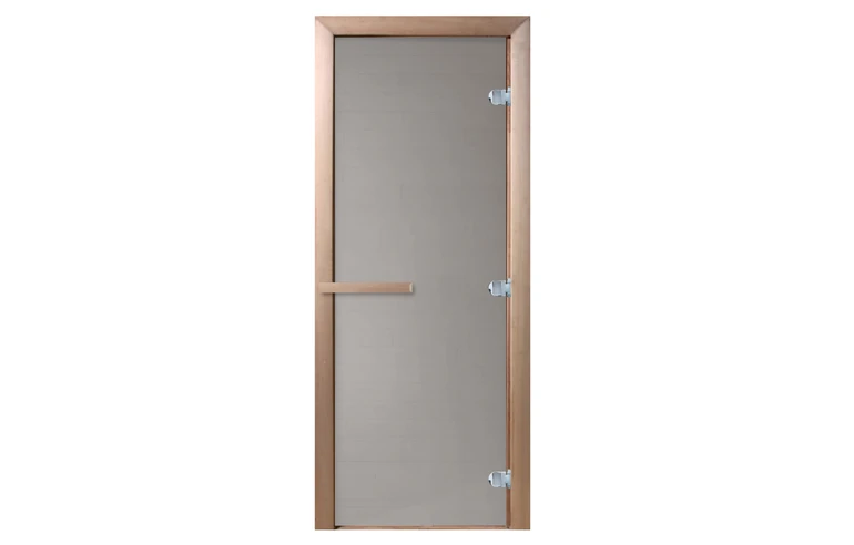 Стеклянная дверь для бани Doorwood 2000*800 (сатин, 8мм)