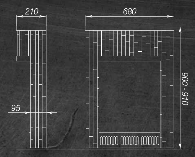 Портал для Оптима ПФ и Квадра ПФ «Окаменевшее дерево» перенесенный рисунок + Змеевик - 1min