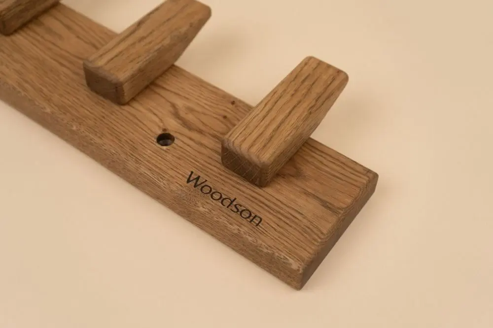 Вешалка Woodson D5, 5 креплений, дуб - 4min