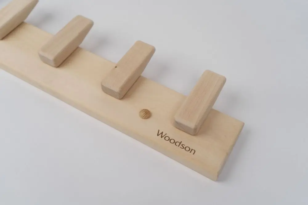 Вешалка Woodson D5, 5 креплений, липа - 4min