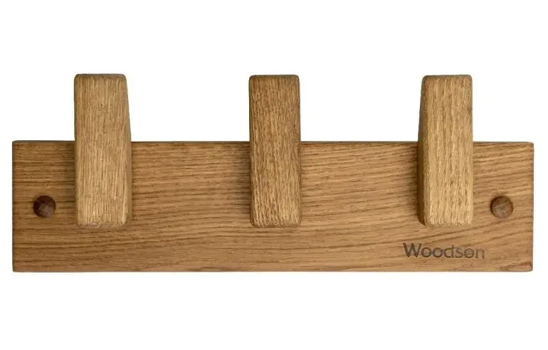 Вешалка Woodson D3, 3 крепления, дуб