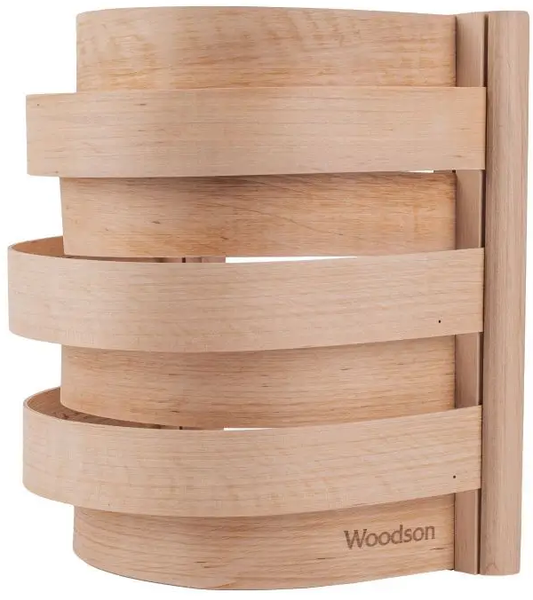 Абажур Woodson S3 прямой "Компакт", ольха для бани - 0min