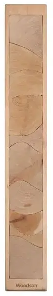 Светильник Woodson FIJI угловой со светодиодной лентой, ольха (24V) для бани - 0min