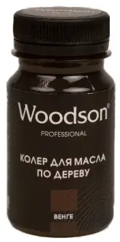Колер для масла по дереву Woodson, венге, 80мл - 0min