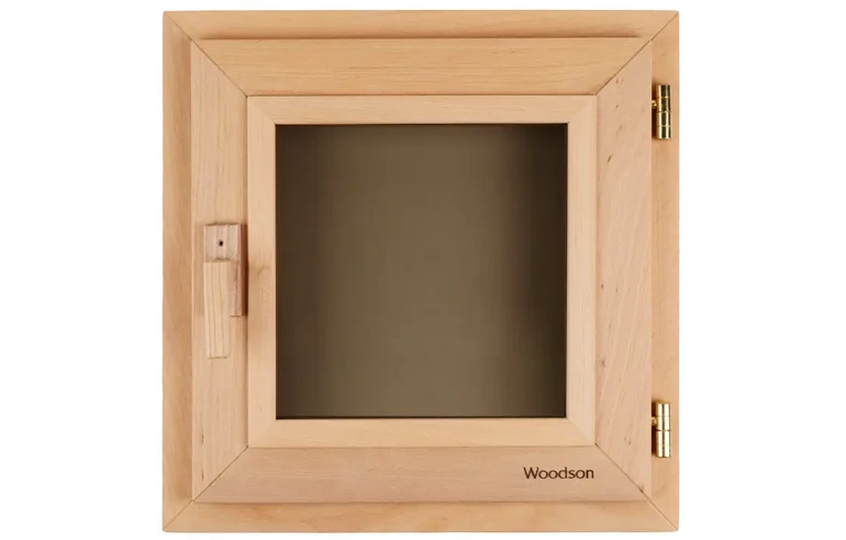 Окно Woodson 40*40, стекло бронза, ольха