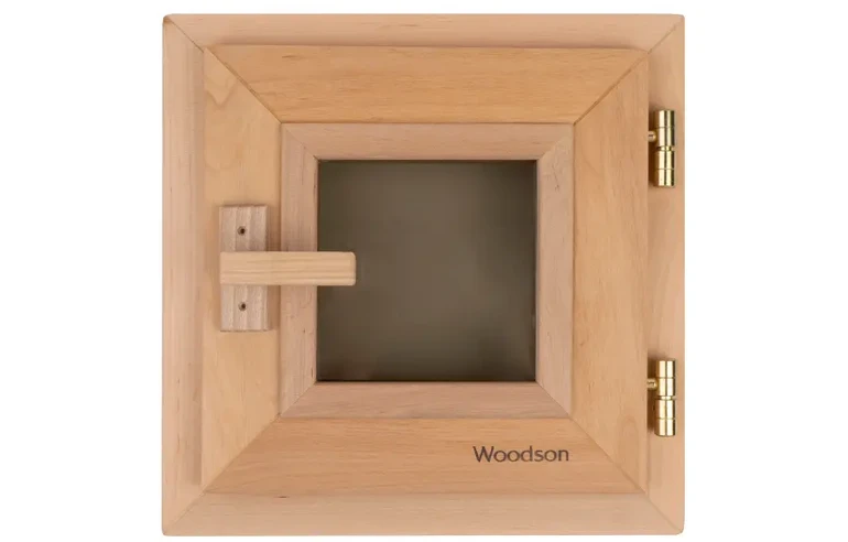 Окно Woodson 30*30, стекло бронза, ольха