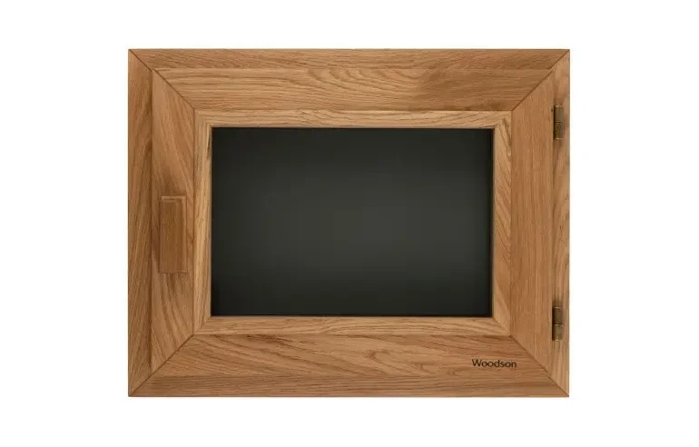 Окно Woodson PRO 60*50, стекло GREY дуб, левое