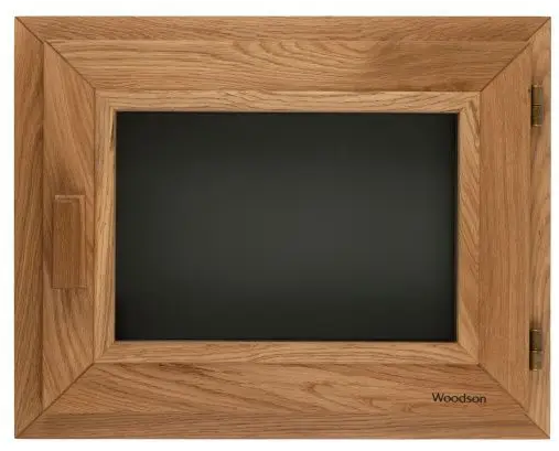 Окно Woodson PRO 50*40, стекло GREY дуб, левое - 0min