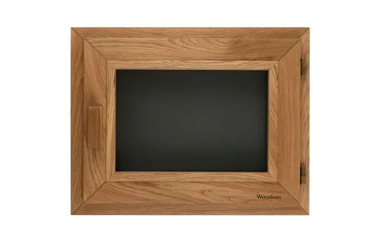 Окно Woodson PRO 50*40, стекло GREY дуб, левое