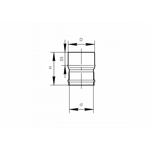 Ferrum переходник МП (430/0,5мм) Ф110М - 115П - 1min