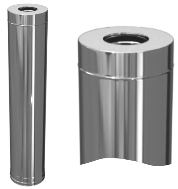 Ferrum HF Plus сэндвич 1,0 м (430/1,0мм + нерж.+ ceramics) Ф115х200 - 0min