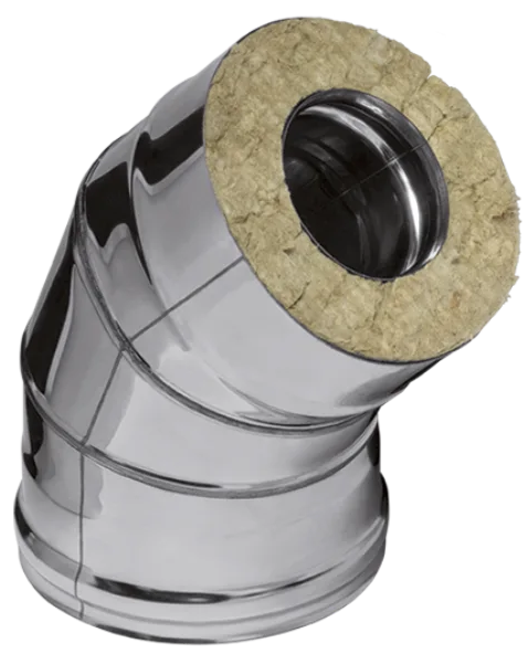 Ferrum HF Plus сэндвич-колено 135° (430/1,0мм + нерж.) Ф150х210 - 0min