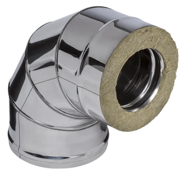 Ferrum HF Plus сэндвич-колено 90° (430/1,0мм + нерж.) Ф150х210 - 0min