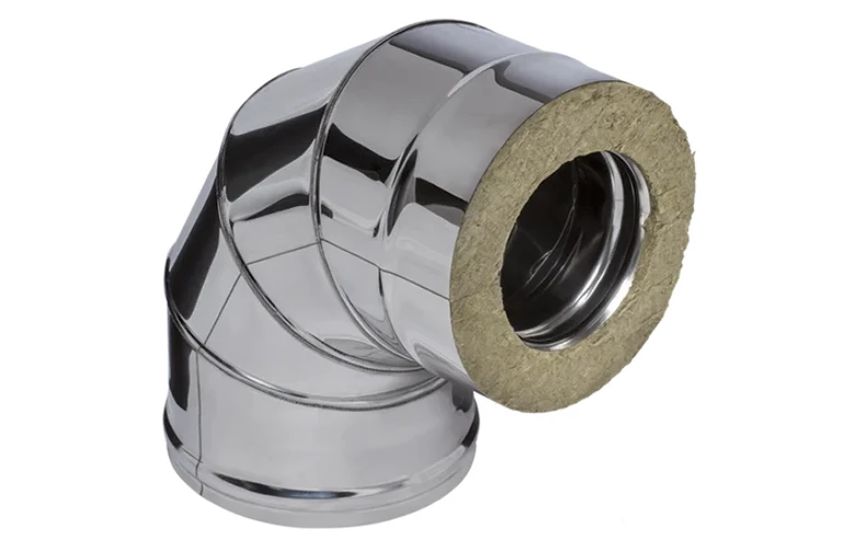 Ferrum HF Plus сэндвич-колено 90&deg; (430/1,0мм + нерж.) Ф150х210