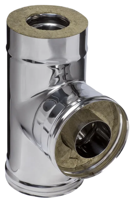 Ferrum HF Plus сэндвич-тройник 90° (430/1,0мм + нерж.) Ф150х210 - 0min