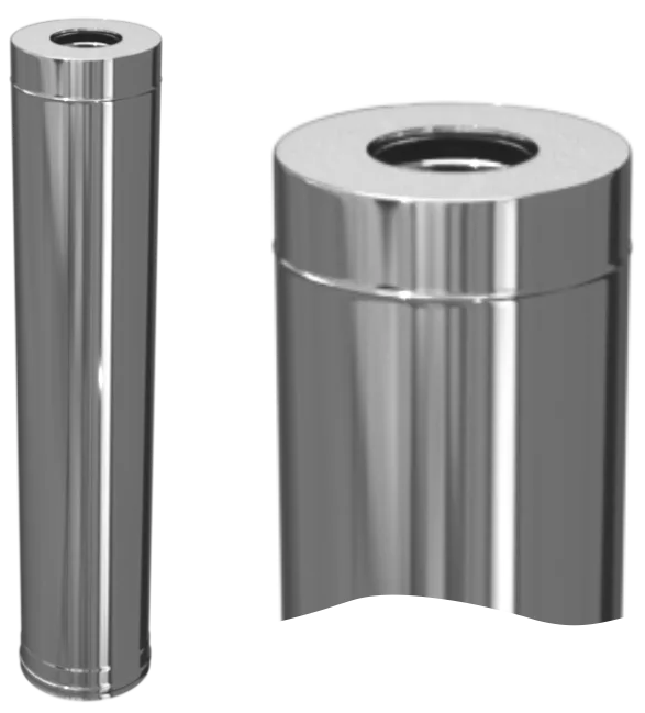Ferrum Austenite HF сэндвич 1,0 м (304/0,8мм + нерж.+ ceramics) Ф115х200 - 0min