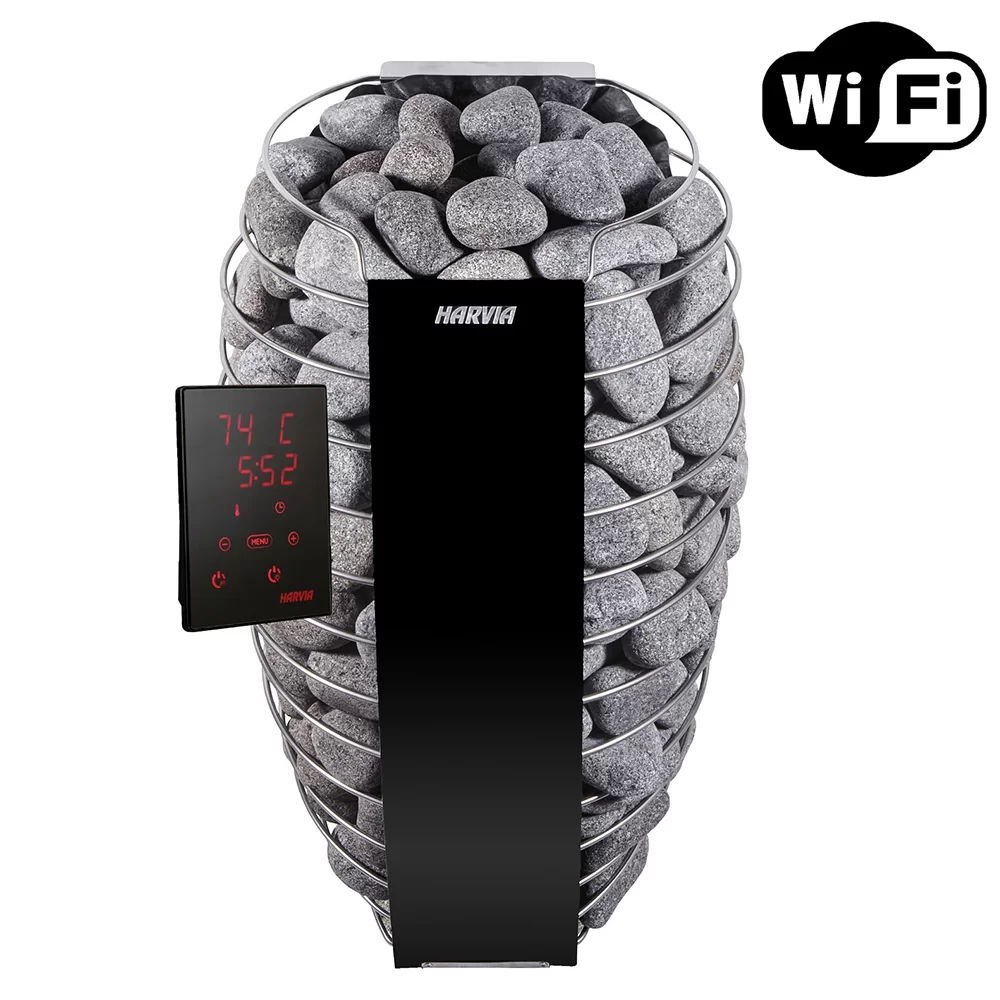 Печь для бани Harvia Spirit SP90 WiFi (в комплекте с камнями 60кг) - 0min