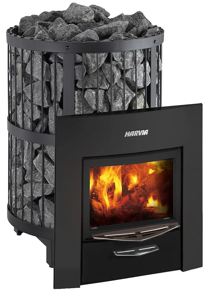 Дровяная печь для бани Harvia Legend 240 Duo black - 0min