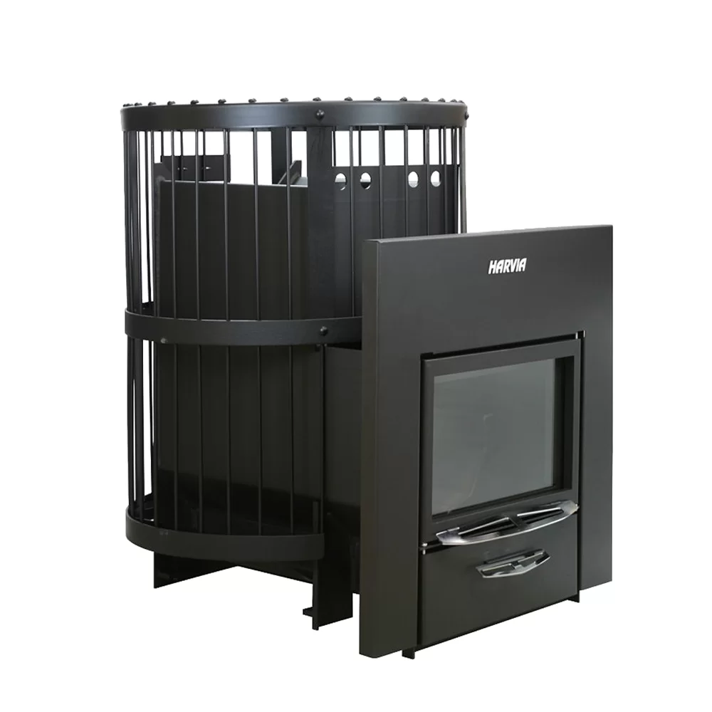 Дровяная печь для бани Harvia Legend 300 Duo black - 2min
