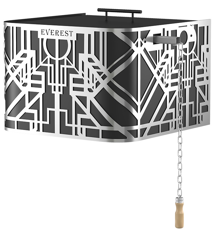 Обливное устройство EVEREST BLACK "GALAXY" INOX 35л - 0min