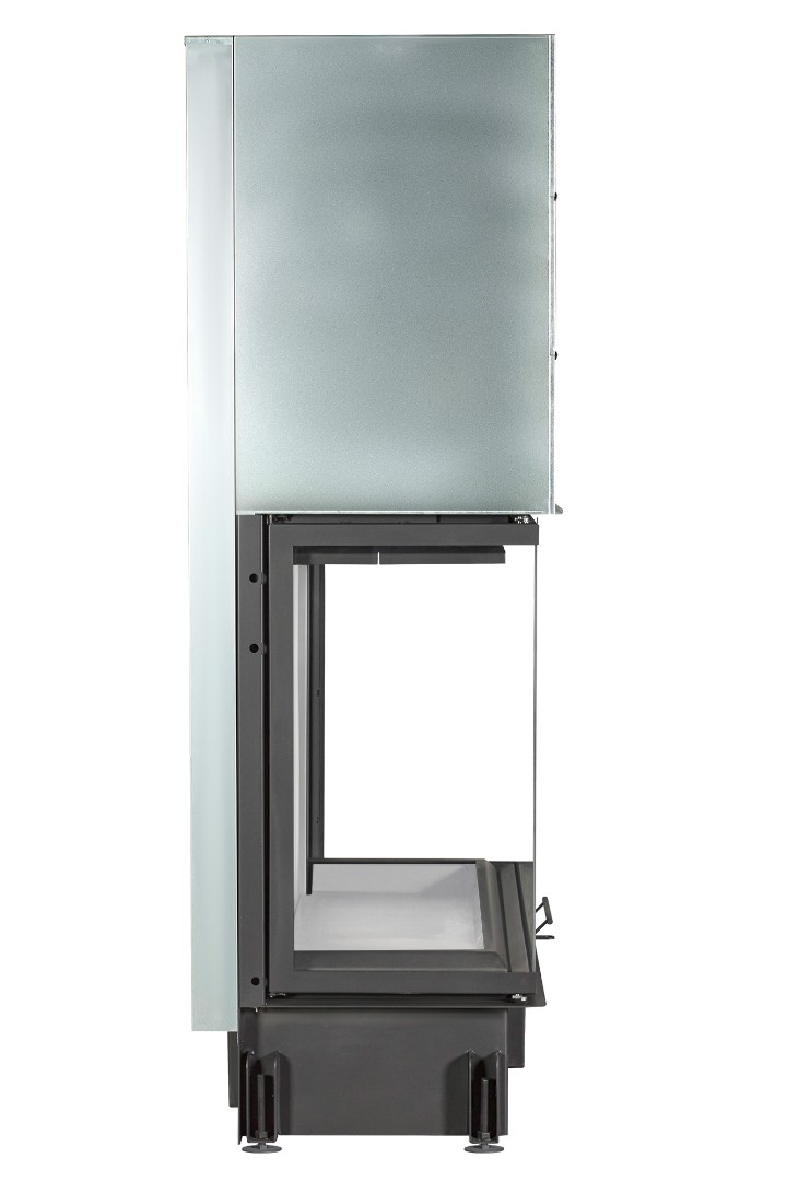 Каминная топка Экокамин ДЕЛЬТА 1200х800х450 P три стекла подовая - 4min