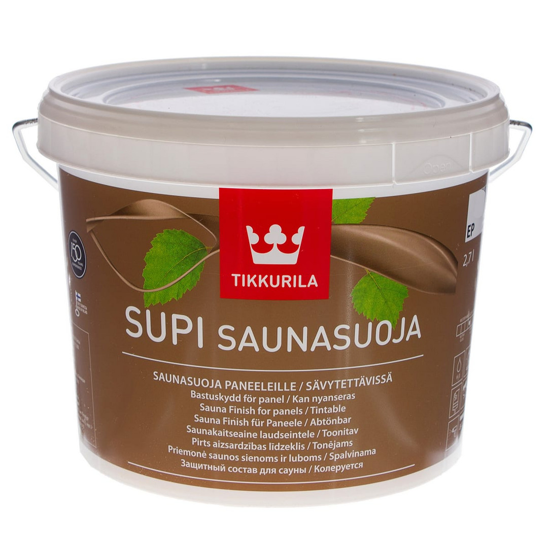 Защитный состав для стен Supi Saunasuoja 2,7 л. - 0min