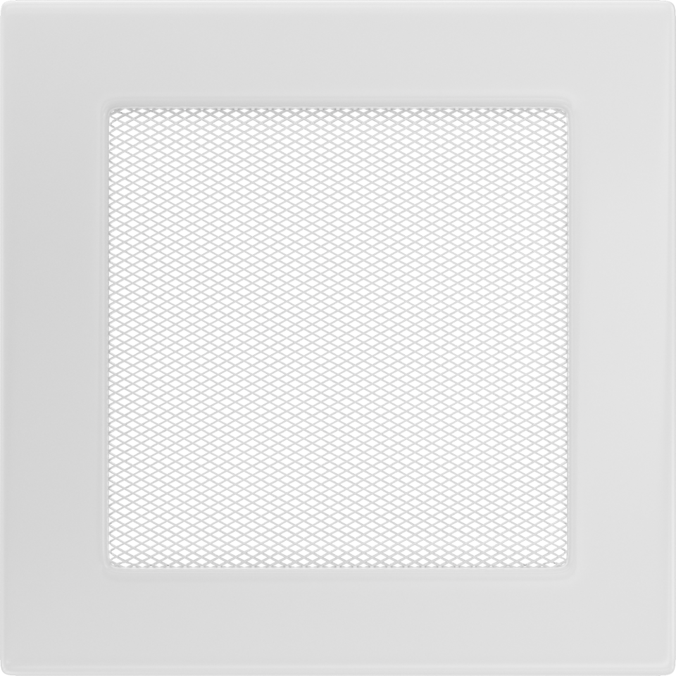 Решетка вентиляционная Белая 17x17 Kratki - 0min